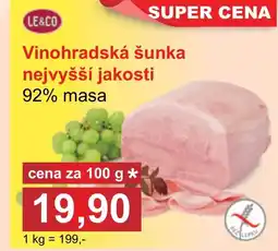 PLUS JIP Vinohradská šunka nejvyšší jakosti nabídka