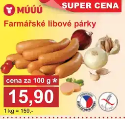 PLUS JIP Farmářské libové párky nabídka