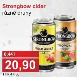 PLUS JIP Strongbow cider nabídka