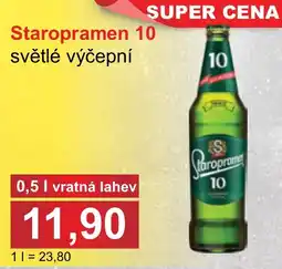 PLUS JIP Staropramen 10 světlé výčepní nabídka