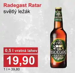 PLUS JIP Radegast Ratar světlý ležák nabídka