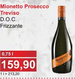 PLUS JIP Mionetto Prosecco Treviso D.O.C. Frizzante nabídka