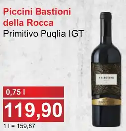 PLUS JIP Piccini Bastioni della Rocca Primitivo Puqlia IGT nabídka