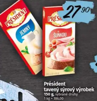 Président tavený sýrový výrobek