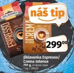COOP TIP Jihlavanka Espresso/ Crema Intense nabídka