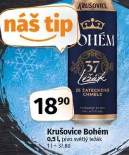 COOP TIP Krušovice Bohém nabídka