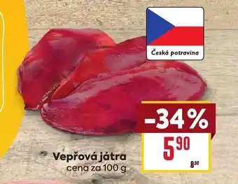 Billa Vepřová játra nabídka