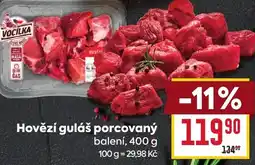 Billa Hovězí guláš porcovaný nabídka