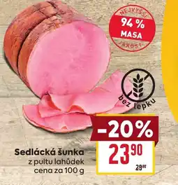 Billa Sedlácká šunka z pultu lahůdek nabídka