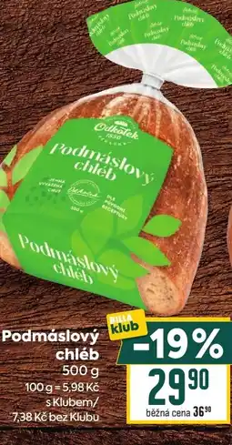 Billa Podmáslový chléb nabídka