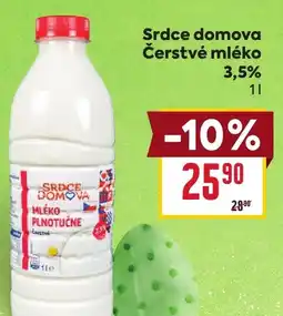 Billa Srdce domova Čerstvé mléko 3,5% nabídka
