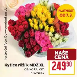 Billa Kytice růží k MDŽ nabídka