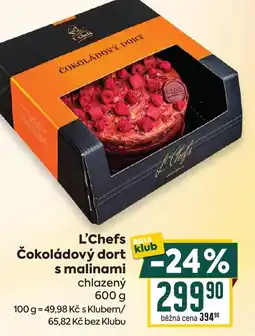 Billa L'Chefs Čokoládový dort s malinami nabídka