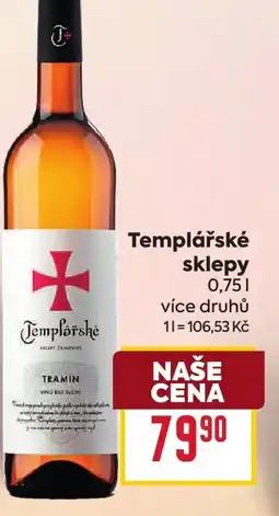 Billa Templářské sklepy nabídka