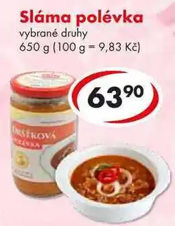 CBA Sláma polévka nabídka