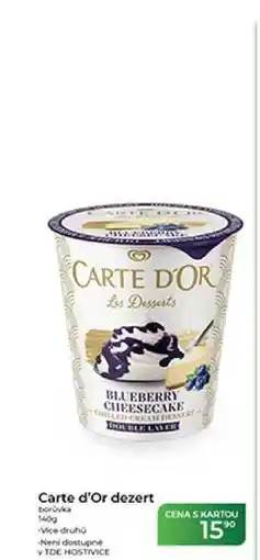 Tamda Foods Carte d'Or dezert borůvka nabídka