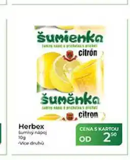 Tamda Foods Herbex Šumivý nápoj nabídka