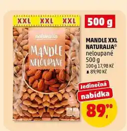 Penny Market MANDLE XXL NATURALIA neloupané nabídka