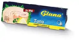 Penny Market Giana tuňák kousky 3x80g, vybrané druhy 240g nabídka