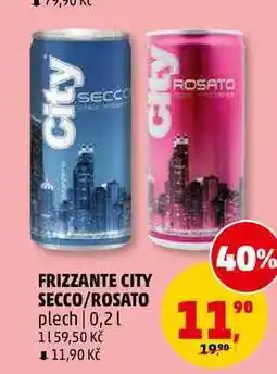 Penny Market FRIZZANTE CITY SECCO/ROSATO plech nabídka