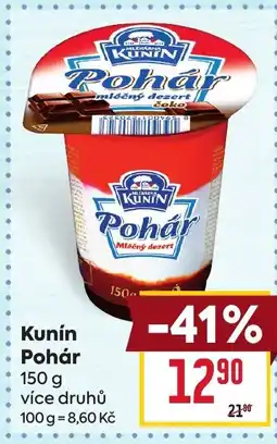 Billa Kunín Pohár nabídka