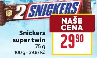 Billa Snickers super twin nabídka