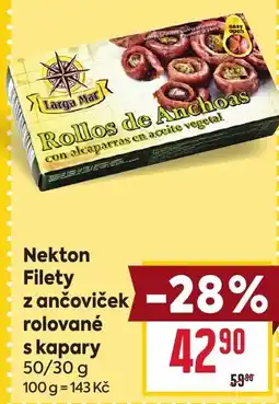 Billa Nekton Filety z ančoviček rolované skapary nabídka