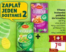 Billa Vitana Instantní polévka do hrnečku nabídka