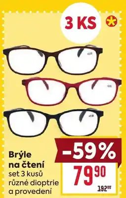 Billa Brýle na čtení nabídka