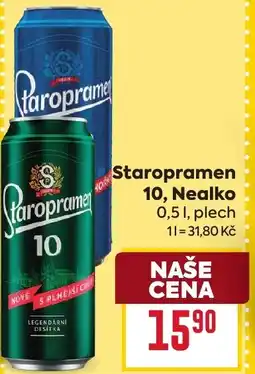 Billa Staropramen 10, Nealko nabídka
