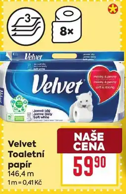 Billa Velvet Toaletní papír nabídka