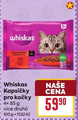 Billa Whiskas Kapsičky pro kočky nabídka