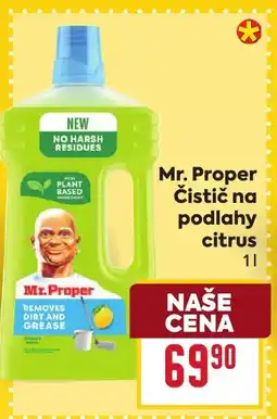 Billa Mr. Proper Čistič na podlahy citrus nabídka