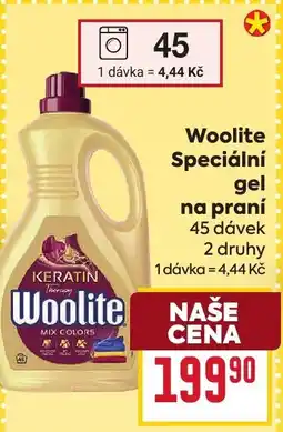 Billa Woolite Speciální gel na praní nabídka