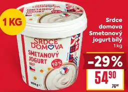 Billa Srdce domova Smetanový jogurt bílý nabídka