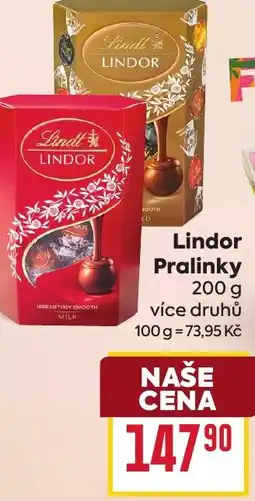 Billa Lindor Pralinky nabídka