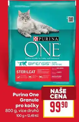 Billa Purina One Granule pro kočky nabídka