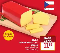 Billa BILLA Eidam 30% t. vs. bloček nabídka