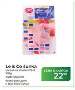 Tamda Foods Le & Co šunka vařená ve vlastní stave nabídka