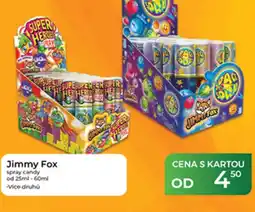 Tamda Foods Jimmy Fox spray candy nabídka