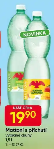 Hruška Mattoni s příchutí nabídka