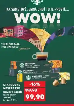 Kaufland STARBUCKS NESPRESSO Kávové kapsle nabídka