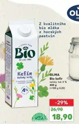 Kaufland OLMA Bio kefír selský nabídka