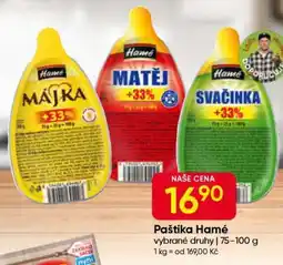 Hruška Paštika Hamé nabídka