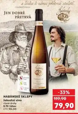 Kaufland HABÁNSKÉ SKLEPY Jakostní víno nabídka