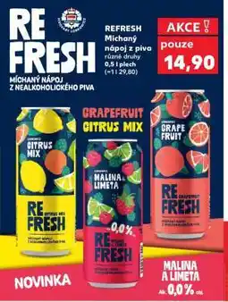 Kaufland REFRESH Míchaný nápoj z piva nabídka