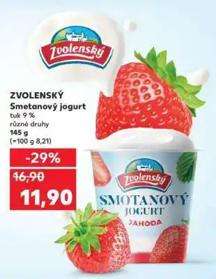 Kaufland Zvolenský smetanový jogurt nabídka