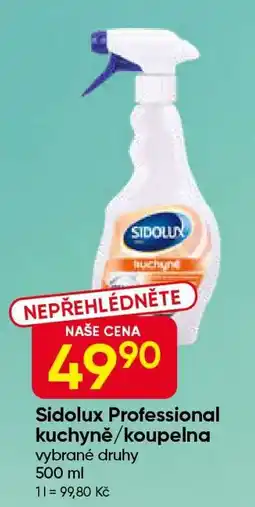 Hruška Sidolux Professional kuchyně/koupelna nabídka