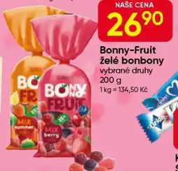 Hruška Bonny-Fruit želé bonbony nabídka