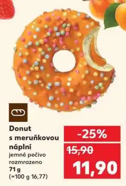 Kaufland Donut s meruňkovou náplní nabídka